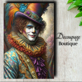 Whimsical Jester Decoupage