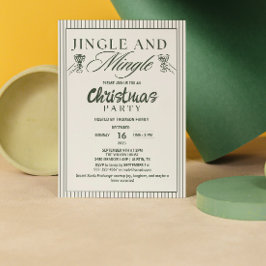 Whimsical Jingle och Mingle Julfest Inbjudningar
