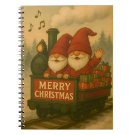 Whimsical Jolly Gnomes Musical Express Anteckningsbok