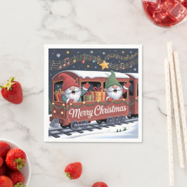 Whimsical Jolly Gnomes Musical Express Pappersservett