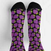 Whimsical Jordgubb Muster Halloween Lila