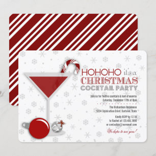 Whimsical jul Cocktail Party-inbjudan Inbjudningar