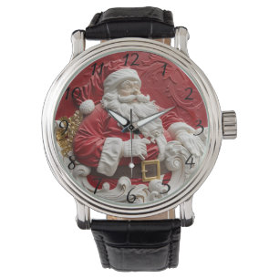 Whimsical jul tomte dekoration för festlig glädje armbandsur