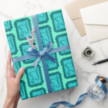 Whimsical julduvor Grid Söt Bright Holiday