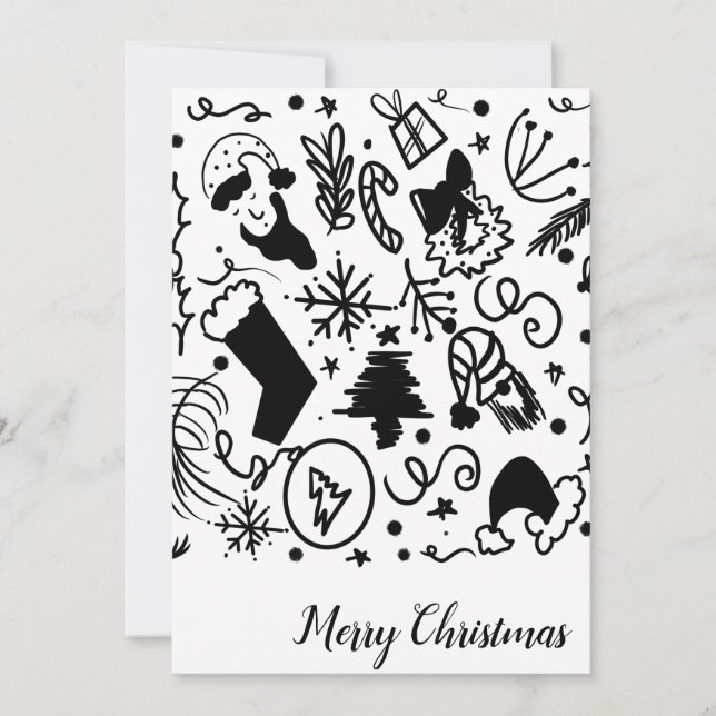 Whimsical Julen Santa Doodles (Framsida)