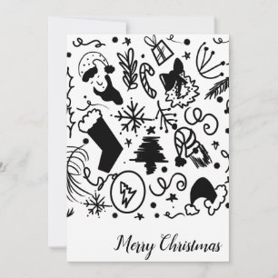 Whimsical Julen Santa Doodles
