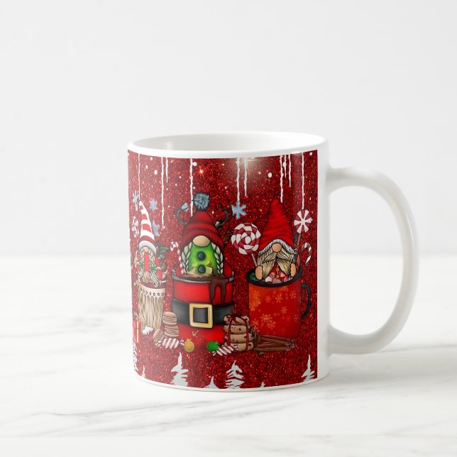 Whimsical julgnom med festlig högtid kaffemugg (Höger)