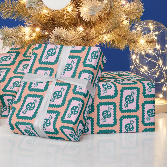 Whimsical julgodis Söt ljust högtid Presentpapper (Helgdagar)