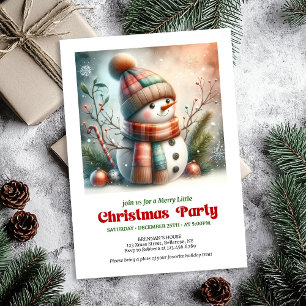 Whimsical julgran inbjudan redigerbar