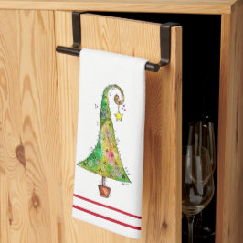 Whimsical Julgran Kökshandduk