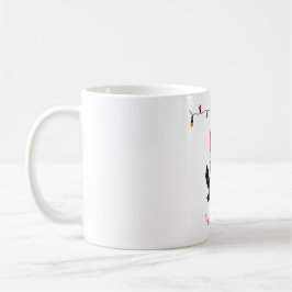 Whimsical julgroda kaffemugg