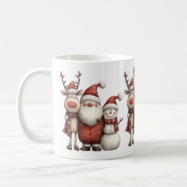 Whimsical julkaffekopp kaffemugg (Vänster)