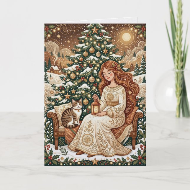 Whimsical julkat & vinterskärare kort (Framsida)