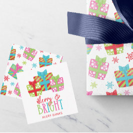Whimsical Julklapp Gift-djurutrymme Anteckningskort