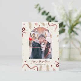 Whimsical julpostkort – Anpassningsbart firande Vykort
