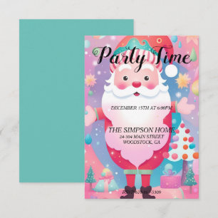 Whimsical Jultomten jul Party-inbjudan Inbjudningar