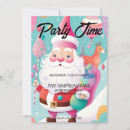 Whimsical Jultomten jul Party-inbjudan Inbjudningar