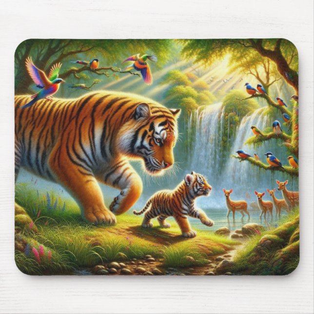 Whimsical Jungle Paradise Painting Musmatta (Framsidan)