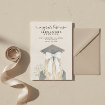Whimsical kalligrafi examensbåge foto