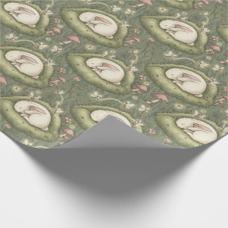 Whimsical kanin japansk illustrationsstil presentpapper