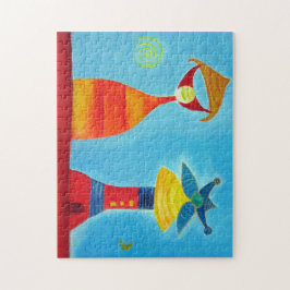 Whimsical Kärlek 11x14 Photo Puzzle med Gift Box Pussel