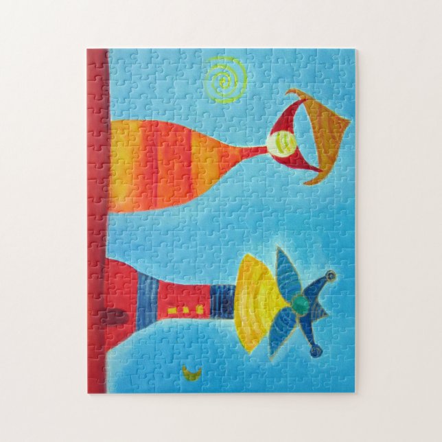 Whimsical Kärlek 11x14 Photo Puzzle med Gift Box Pussel (Vertikal)