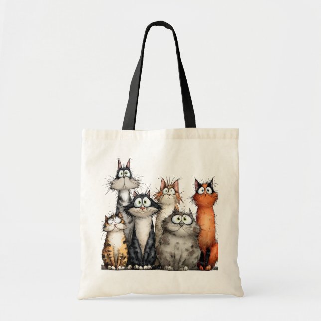 Whimsical katter tygkasse (Framsidan)