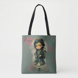 Whimsical Kawaii Fairy Tale Girl Tygkasse