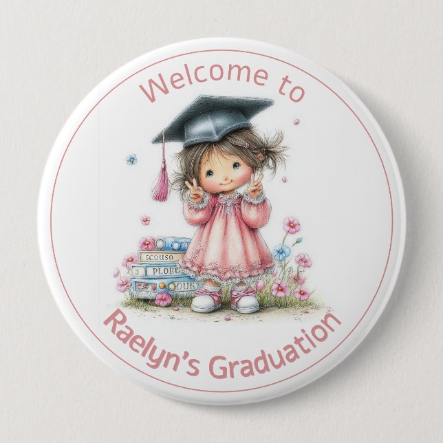 Whimsical Kindergarten Graduation Celebration  Knapp (Framsida)