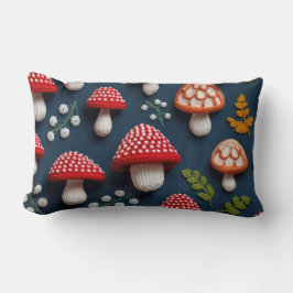 Whimsical Knissions Mushroom Lumbarkudde