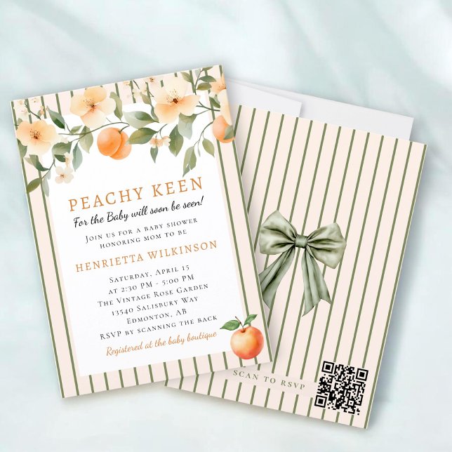 Whimsical Körsbärsblommande Baby Shower Inbjudan (Skapare uppladdad)