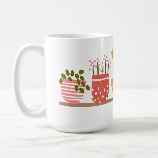 Whimsical krukväxter Trädgårdsentusiast Kaffemugg