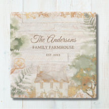 Whimsical lantlig familjenamn för hus