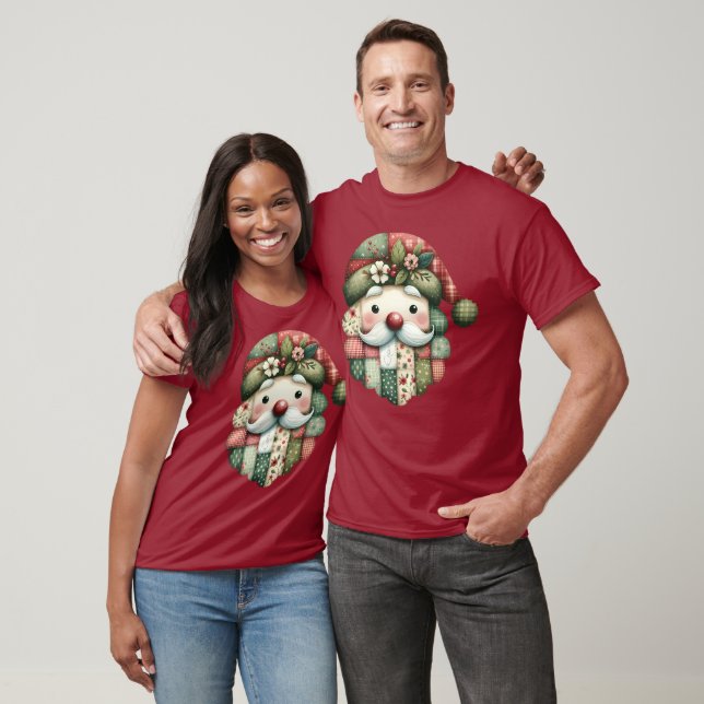 Whimsical Lapptäcke Tomte Jul T Shirt (Unisex)