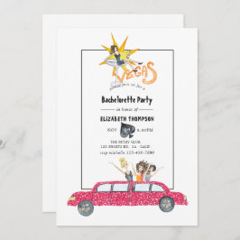 Whimsical Las Vegas Bachelorette Party-inbjudan Inbjudningar