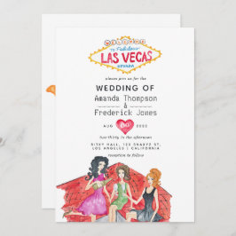 Whimsical Las Vegas Wedding-inbjudan Inbjudningar