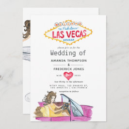 Whimsical Las Vegas Wedding-inbjudan Inbjudningar