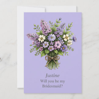 Whimsical Lavendel Bouquet Brudtärna Förslag