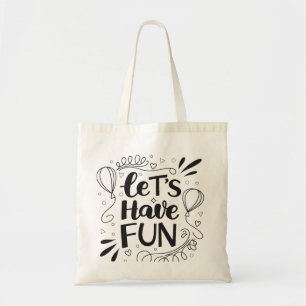 Whimsical "Let's have Roligt" Typography with Ball Tygkasse