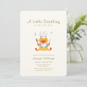 Whimsical Little Ankor Kock Baby Shower Inbjudningar