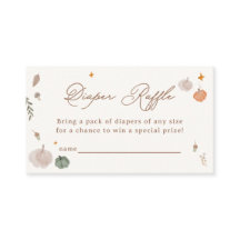 Whimsical Little Pumpkin Baby Shower Blöja Lotteri