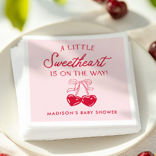 Whimsical Little Sweetheart Baby Shower Pappersservett