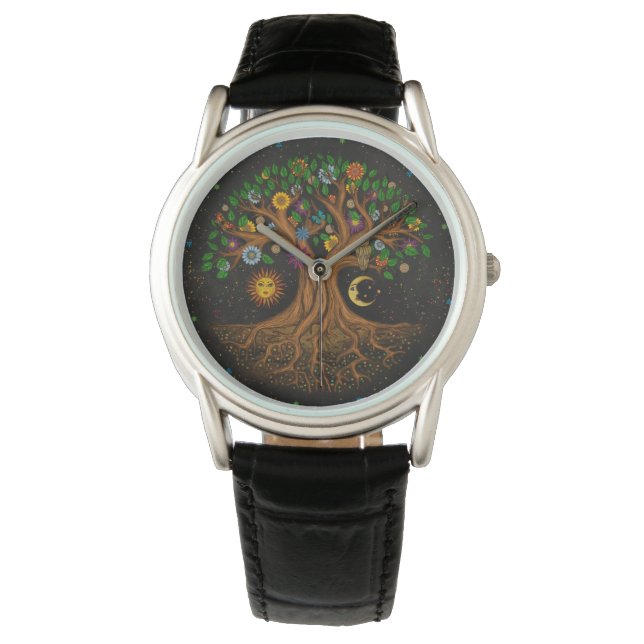 Whimsical Livets träd - Yggdrasil Armbandsur (Framsida)