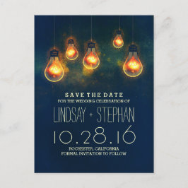 whimsical ljus drömmig romantisk spara datum meddelande vykort