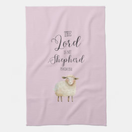 Whimsical Lord är min Herde Psalm 23:1 Kökshandduk