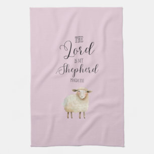 Whimsical Lord är min Herde Psalm 23:1 Kökshandduk