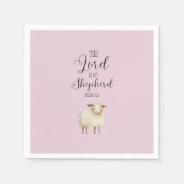 Whimsical Lord är min herde Psalm 23:1 Pappersservett