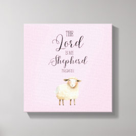 Whimsical Lord är My Shepherd Psalm 23:1 Canvastryck