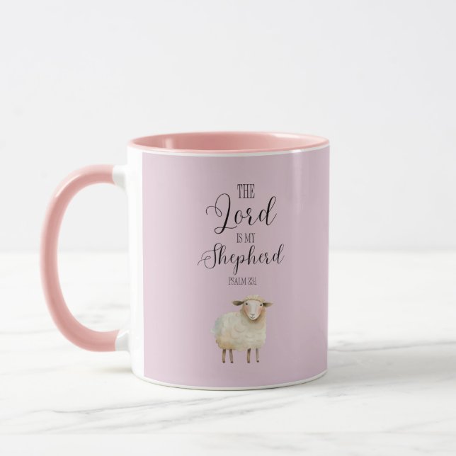 Whimsical Lord är My Shepherd Psalm 23:1 Mugg (Vänster)