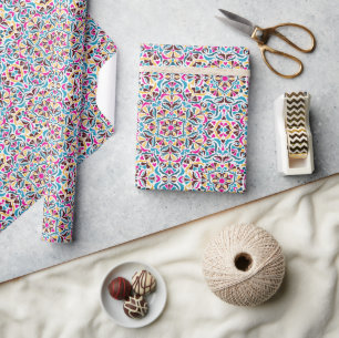 Whimsical Lyx Elfenbensblommig Stil Kant Bröllop Presentpapper